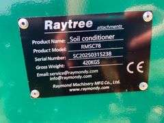 2025 Raytree Unused RMSC78 78in Skidsteer Soil Conditioner