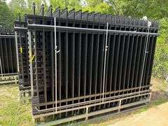 2025 AllMetal Unused K0710-24 Powder Coated Steel Site Fence