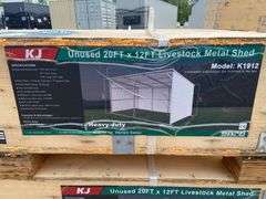 KJ Unused K1912 20ftx12ft Livestock Metal Shed