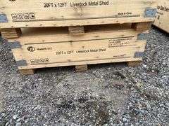 KJ Unused K1912 20ftx12ft Livestock Metal Shed
