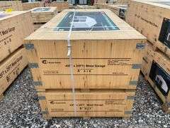 KJ Unused K4525 45ftx25ft Double Garage Steel Barn Shed