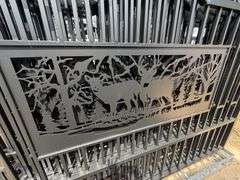 2025 KJ Unused K0720 Heavy Duty Metal Farm Driveway Gates