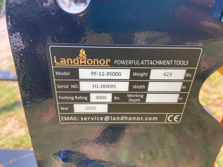 2025 Landhonor Unused PF-11-3500G Skid Steer Pallet Fork