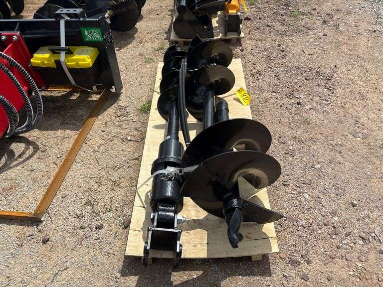 2025 GIYI Unused 3pc Mini-Excavator Auger Set