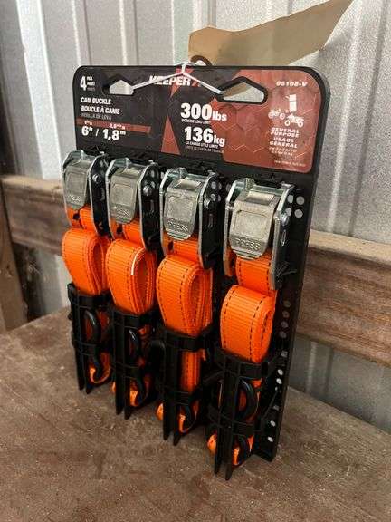Cam Buckle 6ft Straps - Set of 4