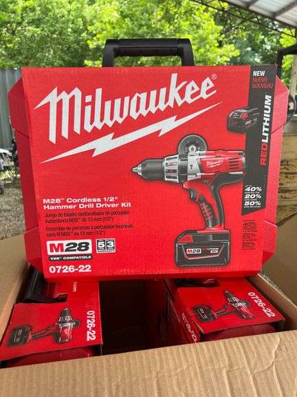 (3) New Milwaukee Cordless Drill Kit Case - Case Only