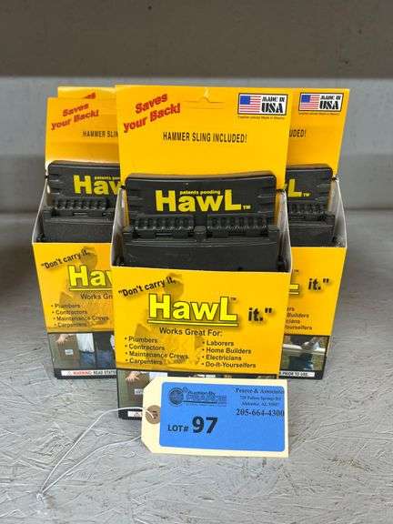 (5) New Hawl-It Builder Belt Materials Carry Assistant Tool
