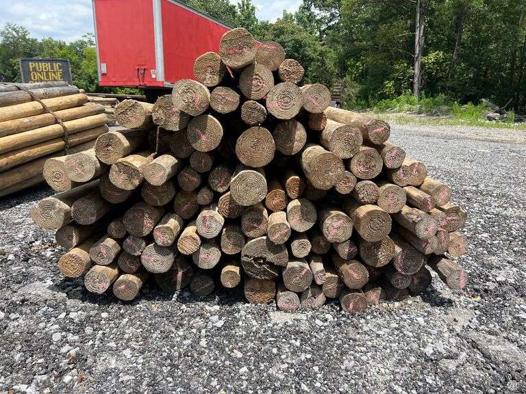 Untreated Wood Posts - Qty: 90