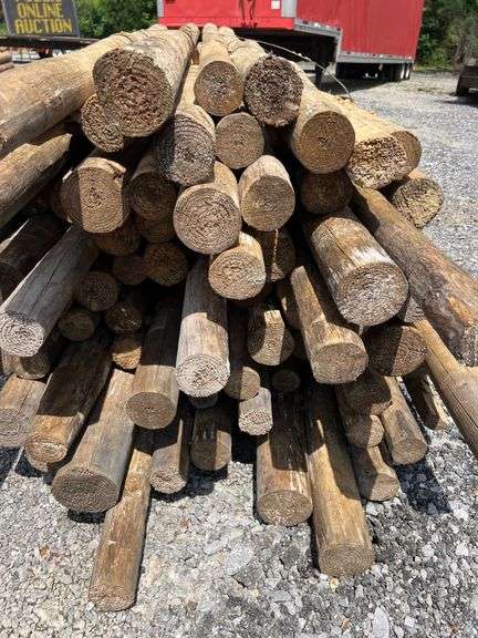 Untreated Wood Posts - Qty: 79
