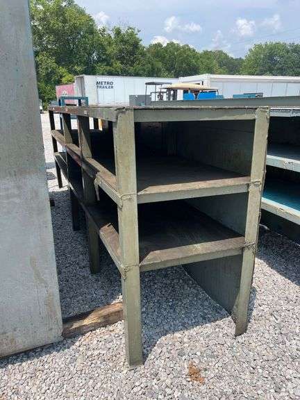 Steel Work Table - 160in L x 31in W x 54in H