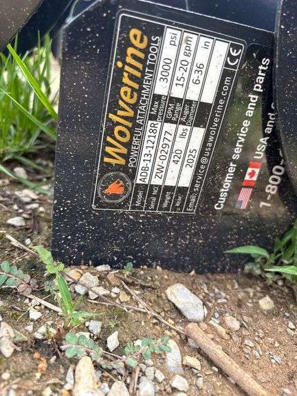 2025 Wolverine Unused ADB-13-1218R Skidsteer Auger Drive and Bit