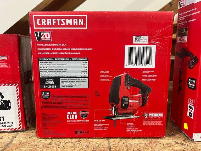 New Craftsman Jigsaw 20V - Tool Only