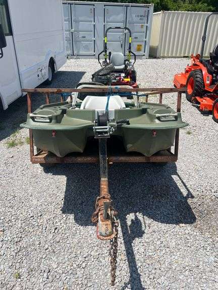 Pelican Bass Boat with Trolling Motor and Trailer