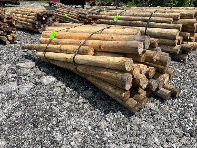 Untreated Wood Posts - Qty: 46