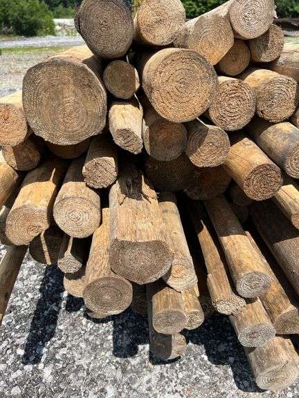 Untreated Wood Posts - Qty: 89