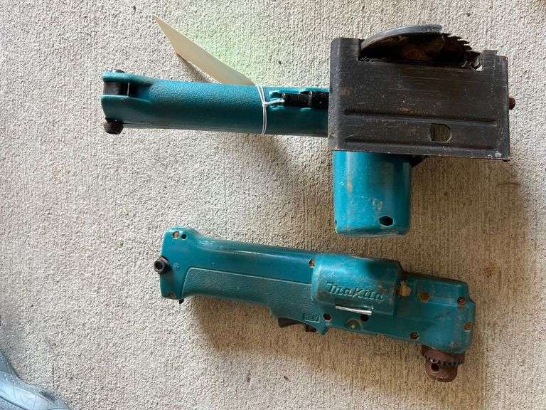 Lot - Makita Hand Tools - Cordless Saw, Cordless Drills, Flashlight, Batteries, and Charger