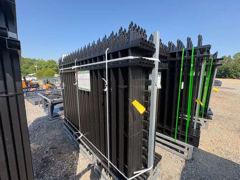 2025 KJ Unused K0608-22 Heavy Duty Powder Coated Steel Site Fence