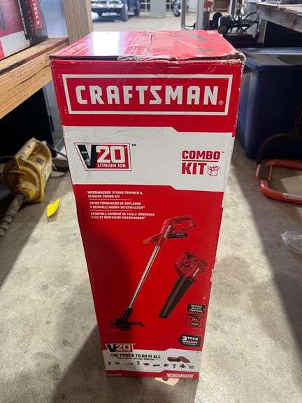 New Craftsman 20V Weed Eater and Blower Combo Kit with Battery and Charger