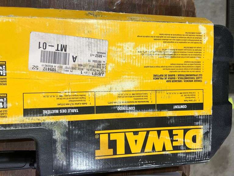 New Dewalt Tire Change Kit with Torque Wrench