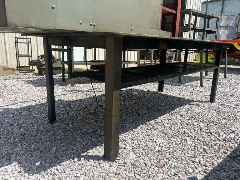 Steel Work Table - 112in x 98in x 100in