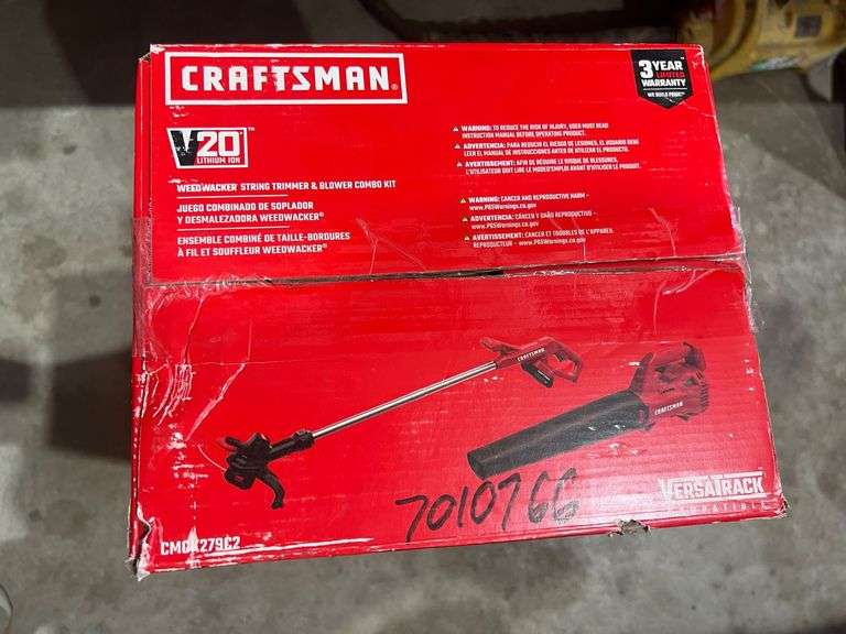 New Craftsman 20V Weed Eater and Blower Combo Kit with Battery and Charger