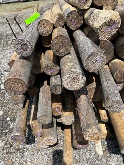 Untreated Wood Posts - Qty: 77