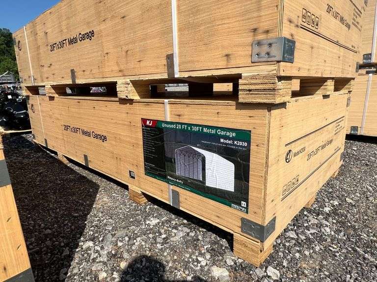 KJ Unused K2030 20ftx30ft Metal Garage
