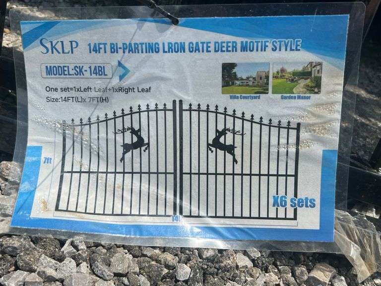2025 SKLP Unused SK-14BL14ft Bi-Parting Metal Gate