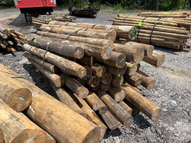 Untreated Wood Posts - Qty: 52