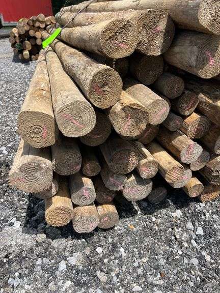 Untreated Wood Posts - Qty: 90