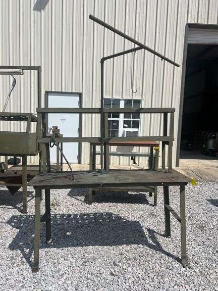 Steel Work Table - 65in x 25in x 82in