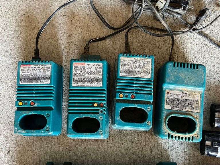 Lot - Makita Hand Tools - Cordless Saw, Cordless Drills, Flashlight, Batteries, and Charger
