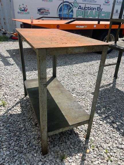 Steel Work Table - 48in x 24in x 43.5in