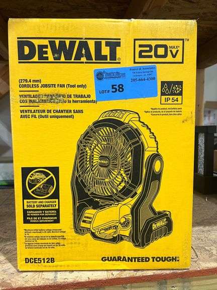 New Dewalt 20V Jobsite Fan - Tool Only