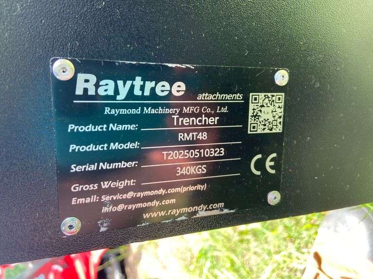 2025 Raytree Unused RMT48 48"Trencher