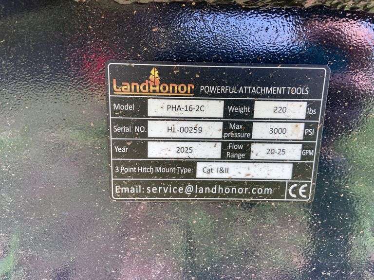 2025 Landhonor Unused PHA-16-2C Skid Steer 3 Point Hitch Adapter