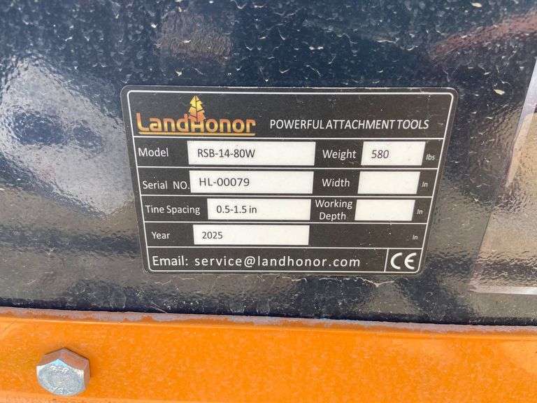 2025 Landhonor Unused RSB-14-80W 80" Skid Steer Rock Screening Bucket