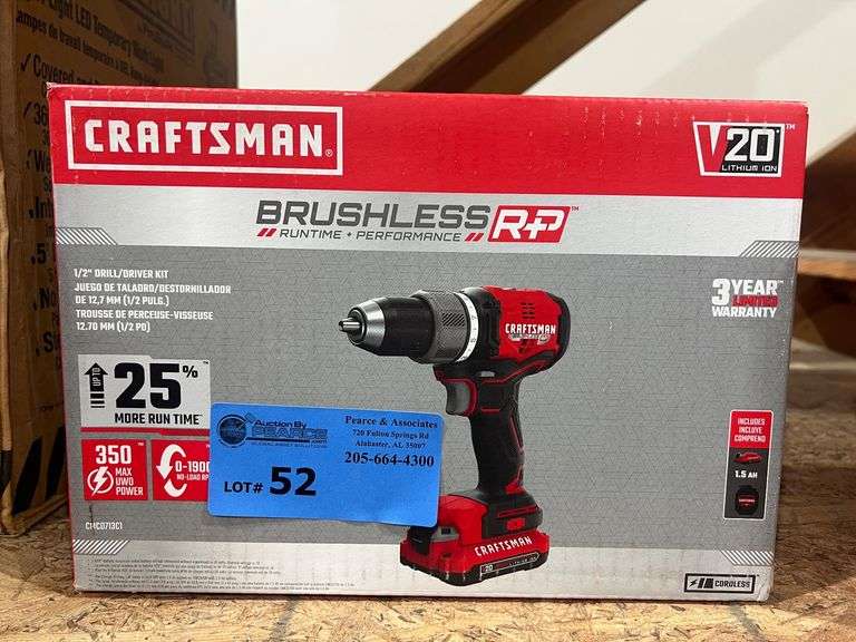 New Craftsman Brushless Drill with Battery and Charger