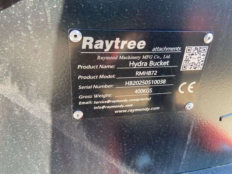 2025 Raytree Unused RMHB72 Hydra Bucket