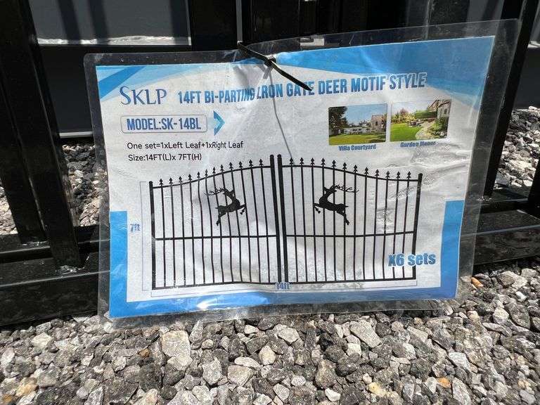 2025 SKLP Unused SK-14BL14ft Bi-Parting Lron Gate