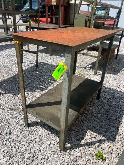 Steel Work Table - 48in x 24in x 43.5in