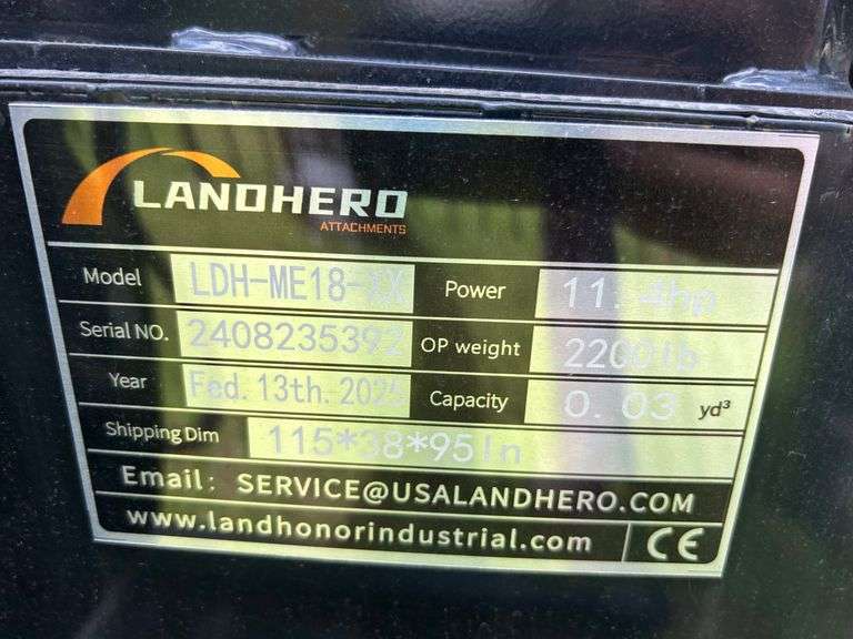 2025 Landhero Unused LDH-ME-18-XX Mini Excavator