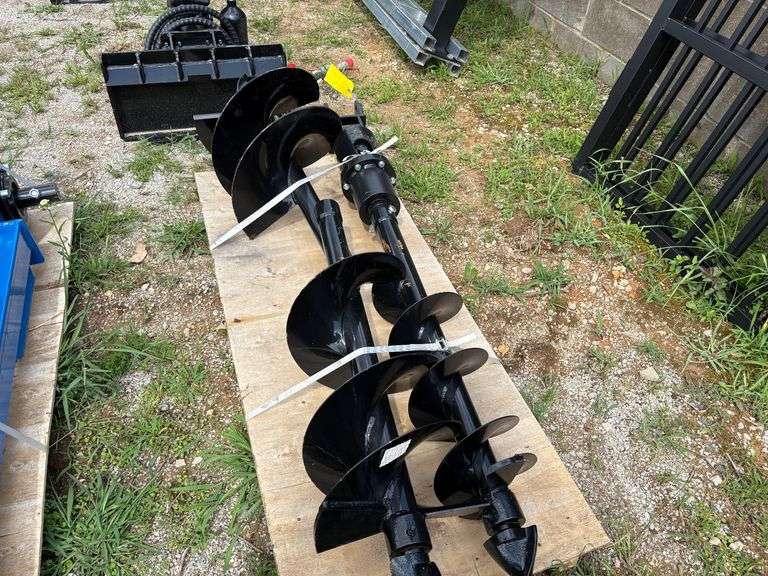 2025 GIYI Unused 3pc Mini-Excavator Auger Set