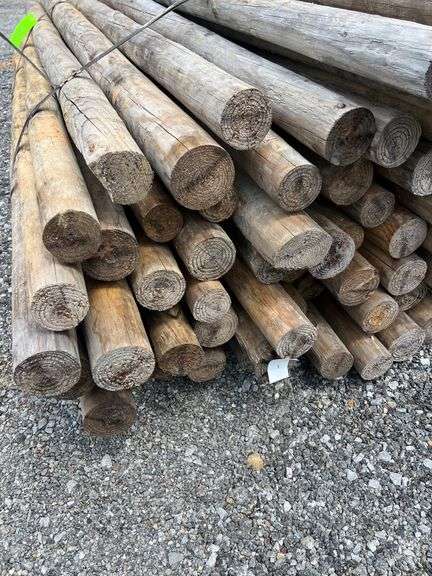Untreated Wood Posts - Qty: 92