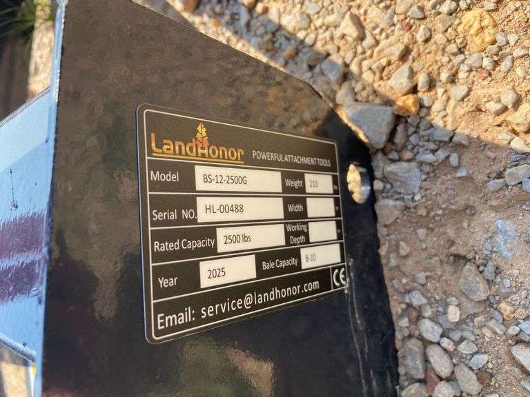 2025 Landhonor Unused BS-12-2500G Skid Steer Bale Spears