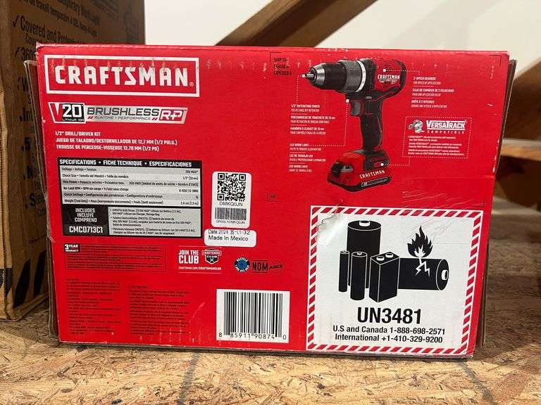 New Craftsman Brushless Drill with Battery and Charger