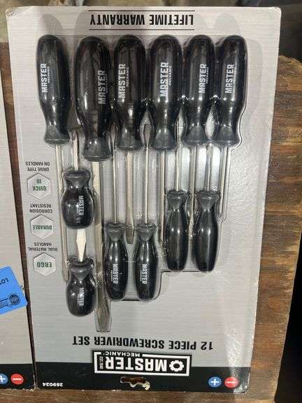 (2) Master Mechanic 12 Piece Screwdriver Set