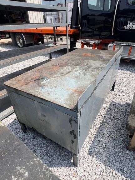 Steel Work Desk - 73in L x 35.5in W x 36in H