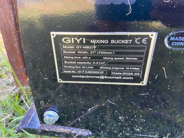 2025 GIYI Unused GY-MB27F Mixing Bucket