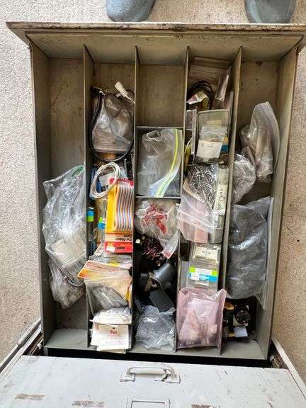 11-Drawer Cabinet with Contents